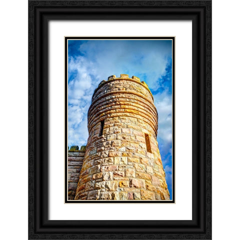 Point Park Tower 1 Black Ornate Wood Framed Art Print with Double Matting by Lee, Rachel