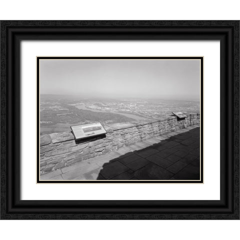 Point Park View Black Ornate Wood Framed Art Print with Double Matting by Lee, Rachel