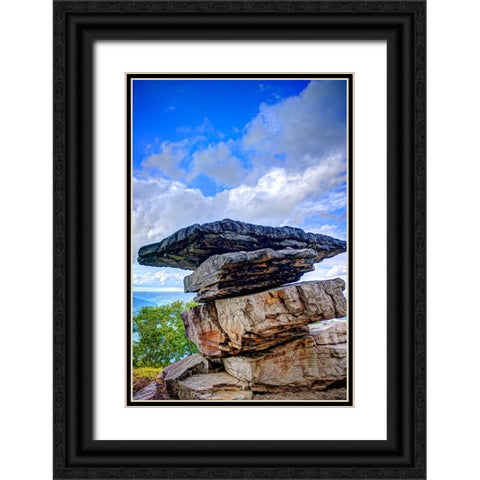 Point Rock Now 2 Black Ornate Wood Framed Art Print with Double Matting by Lee, Rachel