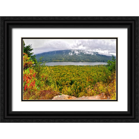 Prentice Overlook Pano Black Ornate Wood Framed Art Print with Double Matting by Lee, Rachel