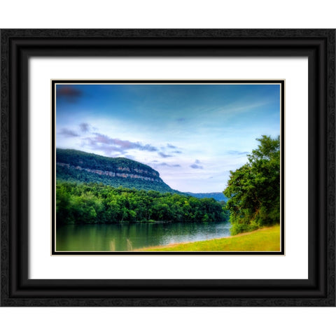 River Gorge 2 Black Ornate Wood Framed Art Print with Double Matting by Lee, Rachel