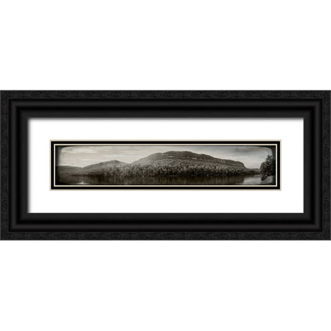 River Gorge 3 Old Photo Black Ornate Wood Framed Art Print with Double Matting by Lee, Rachel