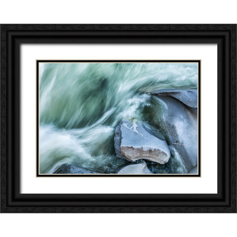 Rocks 11 Black Ornate Wood Framed Art Print with Double Matting by Lee, Rachel