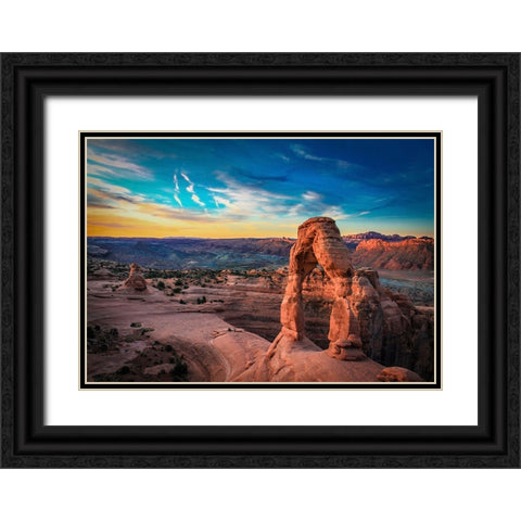 Rocks 13 Black Ornate Wood Framed Art Print with Double Matting by Lee, Rachel