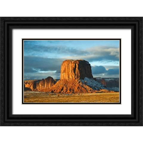 Rocks 15 Black Ornate Wood Framed Art Print with Double Matting by Lee, Rachel