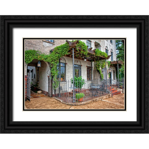 Scenic City 10 Black Ornate Wood Framed Art Print with Double Matting by Lee, Rachel