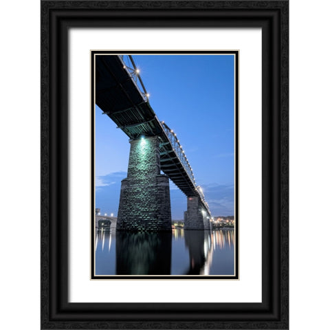 Scenic City 103 Black Ornate Wood Framed Art Print with Double Matting by Lee, Rachel
