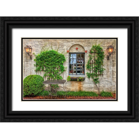 Scenic City 11 Black Ornate Wood Framed Art Print with Double Matting by Lee, Rachel