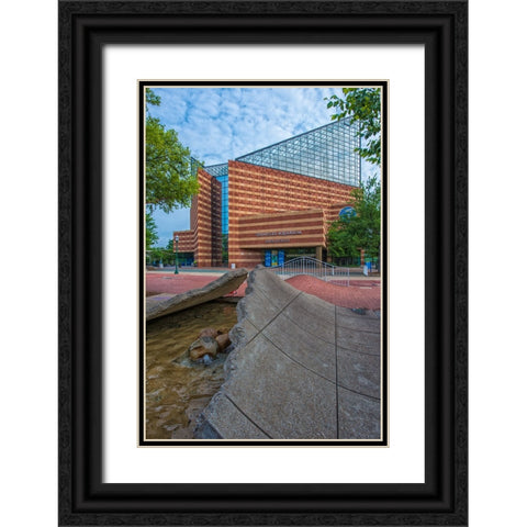 Scenic City 119 Black Ornate Wood Framed Art Print with Double Matting by Lee, Rachel