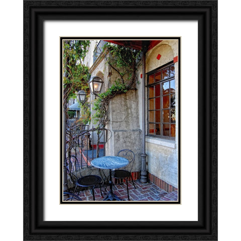 Scenic City 14 Black Ornate Wood Framed Art Print with Double Matting by Lee, Rachel