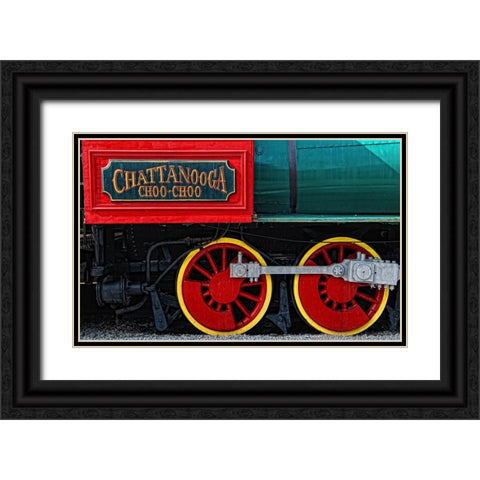 Scenic City 16 Black Ornate Wood Framed Art Print with Double Matting by Lee, Rachel