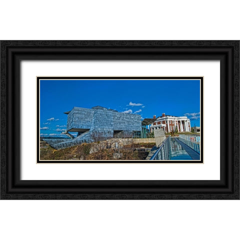 Scenic City 22 Black Ornate Wood Framed Art Print with Double Matting by Lee, Rachel