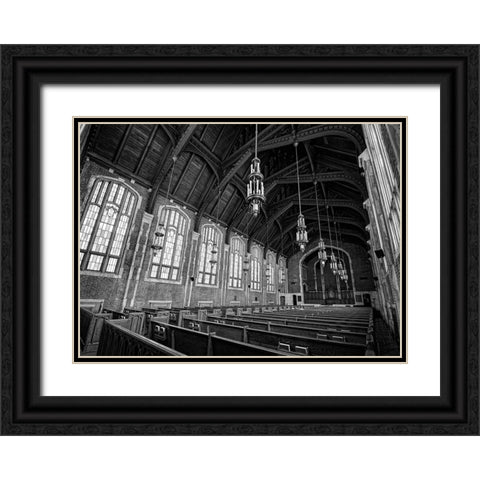 Scenic City 31 Black Ornate Wood Framed Art Print with Double Matting by Lee, Rachel