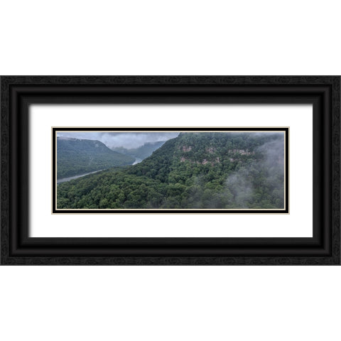 Scenic City 39 Black Ornate Wood Framed Art Print with Double Matting by Lee, Rachel