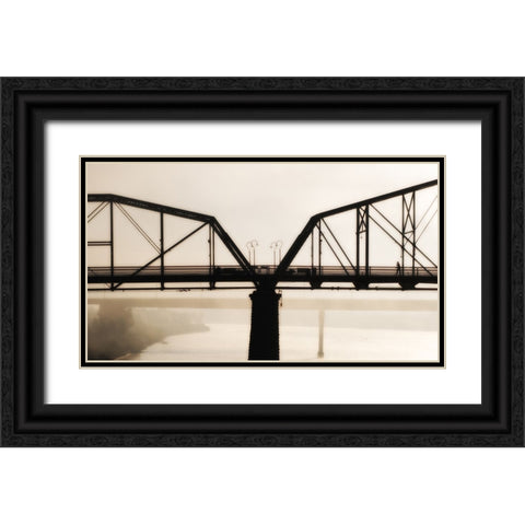 Scenic City 60 Black Ornate Wood Framed Art Print with Double Matting by Lee, Rachel