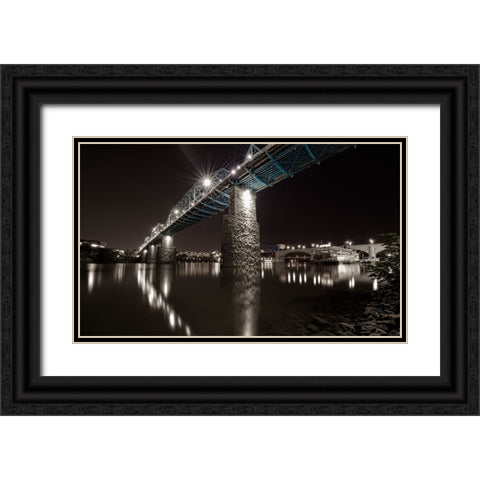 Scenic City 72 Black Ornate Wood Framed Art Print with Double Matting by Lee, Rachel