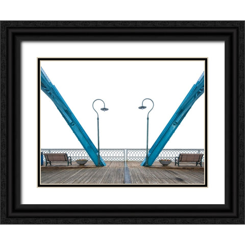 Scenic City 80 Horizontal Black Ornate Wood Framed Art Print with Double Matting by Lee, Rachel