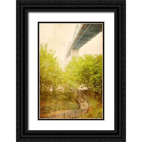 Scenic City 82 Black Ornate Wood Framed Art Print with Double Matting by Lee, Rachel