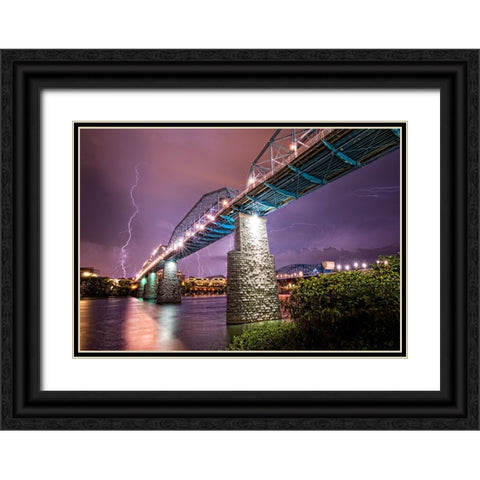 Scenic City 85 Black Ornate Wood Framed Art Print with Double Matting by Lee, Rachel