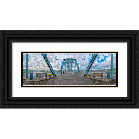 Scenic City 97 Black Ornate Wood Framed Art Print with Double Matting by Lee, Rachel