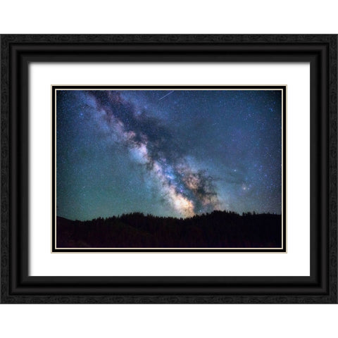 Sky 6 Black Ornate Wood Framed Art Print with Double Matting by Lee, Rachel