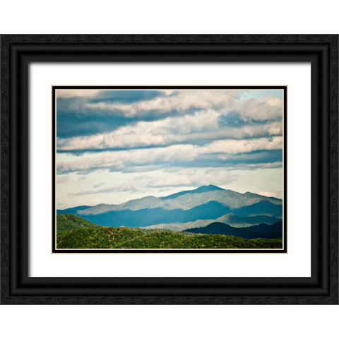 Smokey Shadows Black Ornate Wood Framed Art Print with Double Matting by Lee, Rachel