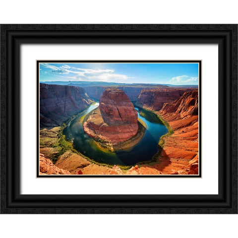 Southwest 5 Black Ornate Wood Framed Art Print with Double Matting by Lee, Rachel