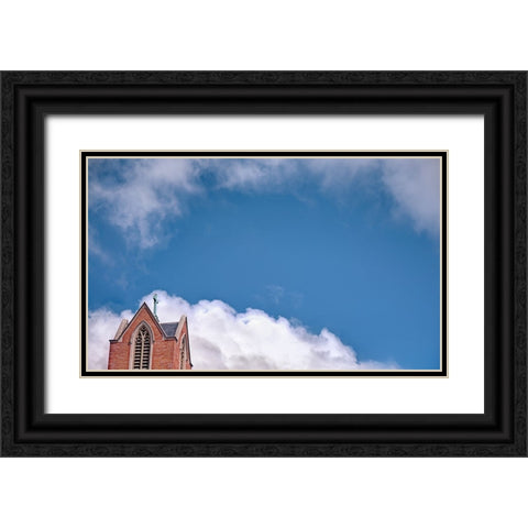 Steeple 1 Black Ornate Wood Framed Art Print with Double Matting by Lee, Rachel