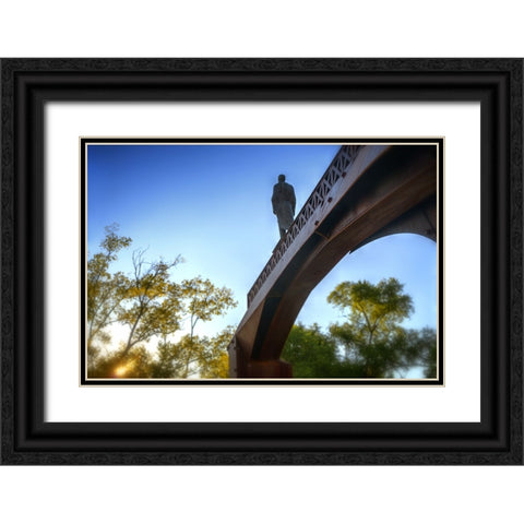 The Crossing Black Ornate Wood Framed Art Print with Double Matting by Lee, Rachel