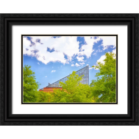 The Roof Black Ornate Wood Framed Art Print with Double Matting by Lee, Rachel