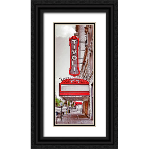 Tivoli Sidewalk Black Ornate Wood Framed Art Print with Double Matting by Lee, Rachel