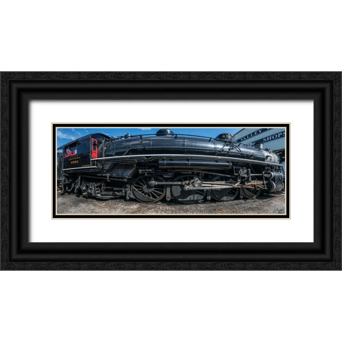 Train Detail 1 Black Ornate Wood Framed Art Print with Double Matting by Lee, Rachel
