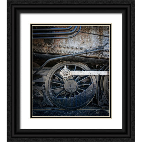 Train Detail 10 Black Ornate Wood Framed Art Print with Double Matting by Lee, Rachel