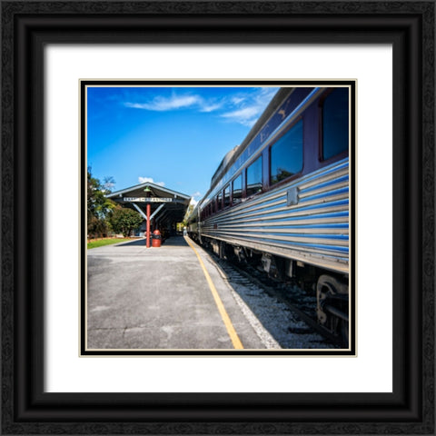 Train Detail 2 Black Ornate Wood Framed Art Print with Double Matting by Lee, Rachel