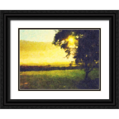 Trees 38 Black Ornate Wood Framed Art Print with Double Matting by Lee, Rachel