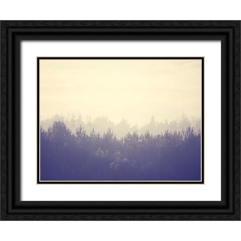 Trees 45 Black Ornate Wood Framed Art Print with Double Matting by Lee, Rachel