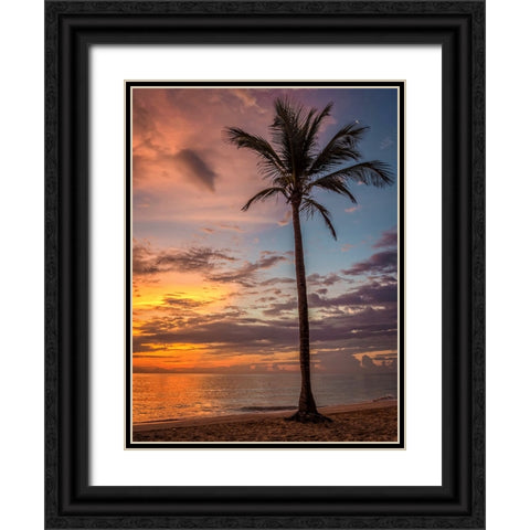 Trees and Water 13 Black Ornate Wood Framed Art Print with Double Matting by Lee, Rachel