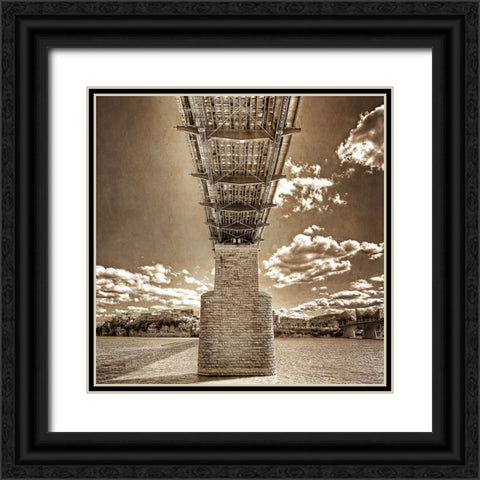 Under Walnut Textured Black Ornate Wood Framed Art Print with Double Matting by Lee, Rachel