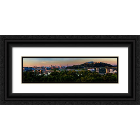 View To Rosss Landing Black Ornate Wood Framed Art Print with Double Matting by Lee, Rachel