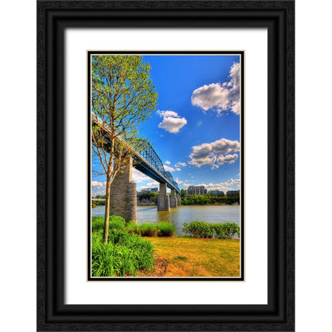 Walnut Bridge From Coolidge Black Ornate Wood Framed Art Print with Double Matting by Lee, Rachel