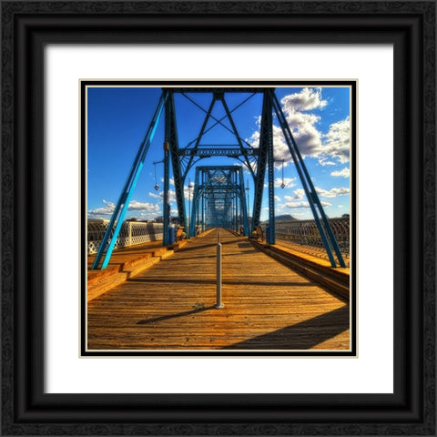 Walnut Walk Glamour Black Ornate Wood Framed Art Print with Double Matting by Lee, Rachel