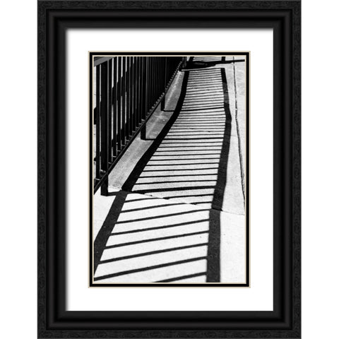 Shadows Black Ornate Wood Framed Art Print with Double Matting by Malone, Will
