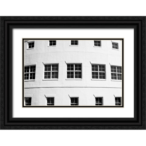 The Grid Black Ornate Wood Framed Art Print with Double Matting by Malone, Will