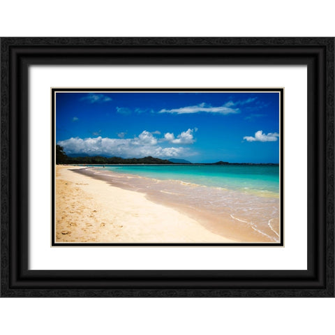 Kailua Black Ornate Wood Framed Art Print with Double Matting by Malone, Will