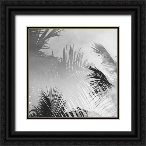 Palm 3 Black Ornate Wood Framed Art Print with Double Matting by Malone, Will