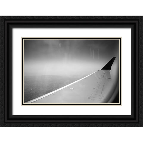 Wing Black Ornate Wood Framed Art Print with Double Matting by Malone, Will