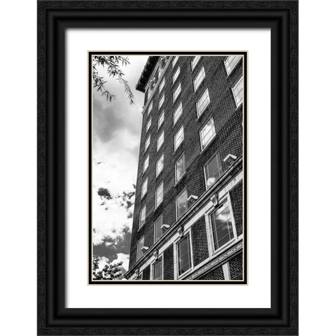 Sky Windows BW Vertical Black Ornate Wood Framed Art Print with Double Matting by Malone, Will