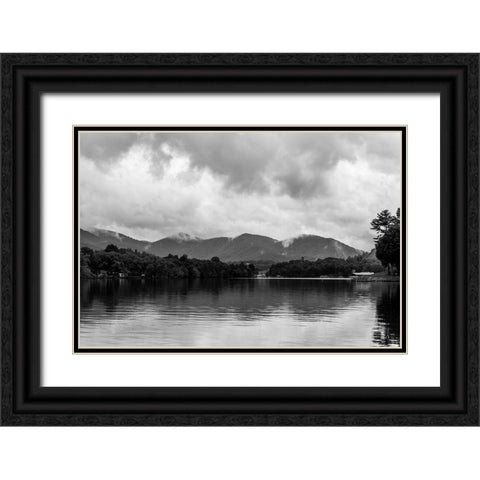 Lake After Rain Black Ornate Wood Framed Art Print with Double Matting by Malone, Will