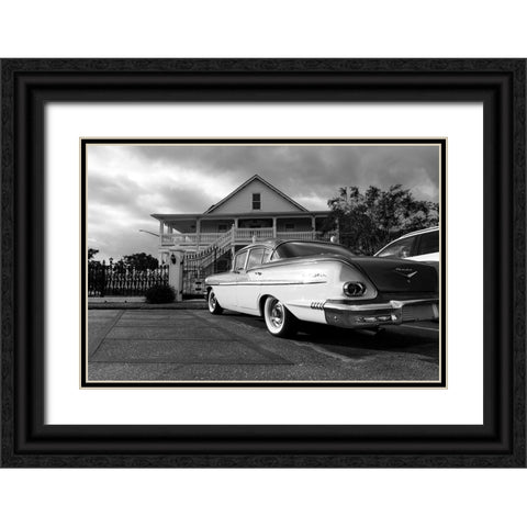 Bel Air Black Ornate Wood Framed Art Print with Double Matting by Malone, Will