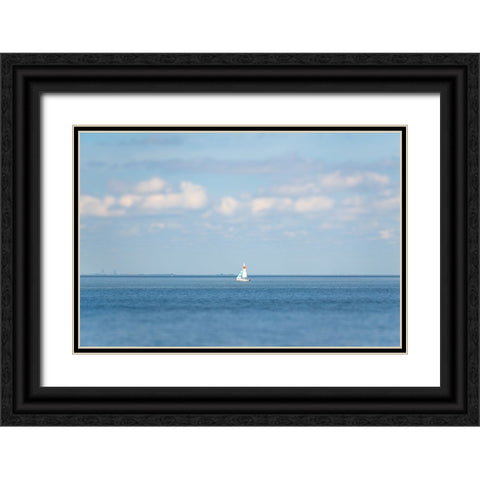 Sail Away 2 Black Ornate Wood Framed Art Print with Double Matting by Malone, Will